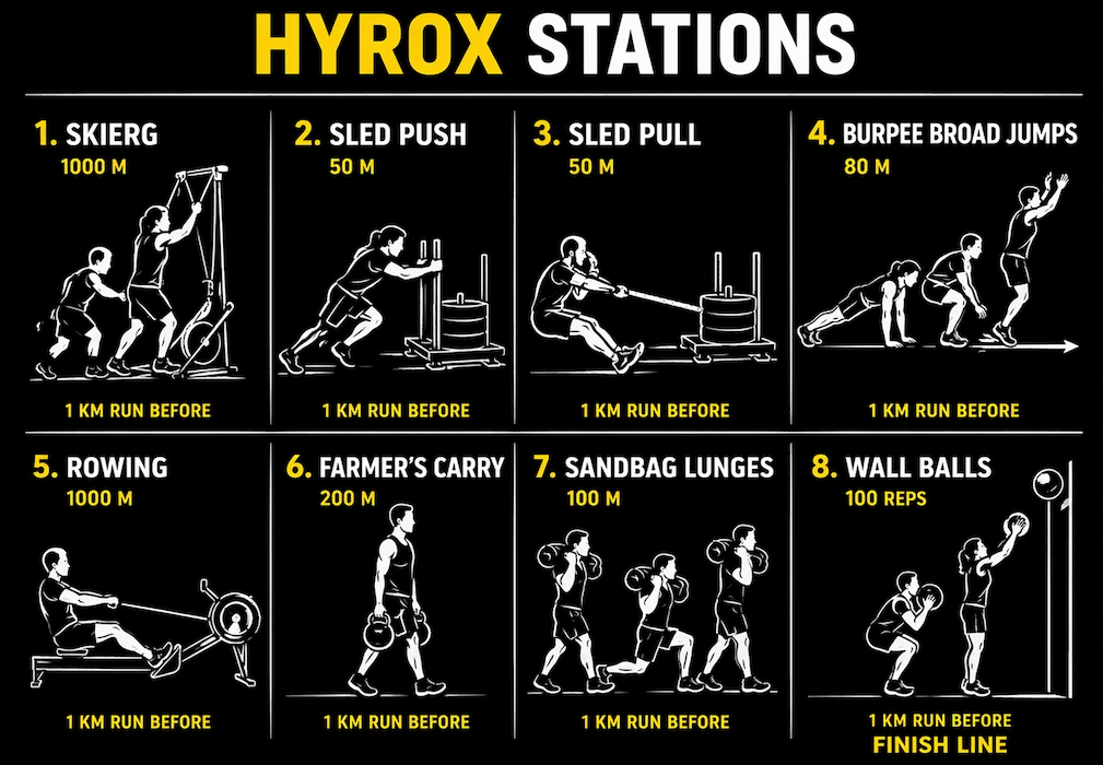 stations hyrox